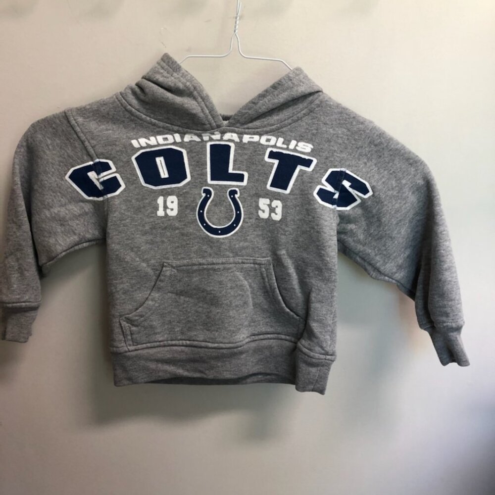 Toddler Boys Gray NFL Team apparel Colts Hoodie size 4T